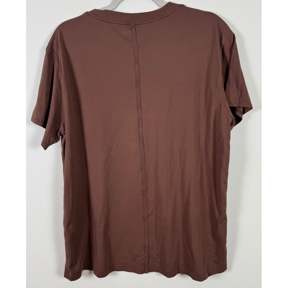 Lululemon Soft Brown Crew Neck Short Sleeve T Shirt - Picture 4 of 5